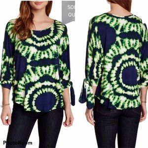 VOOM By Joy Han Sadie Tie-Dye Blouse